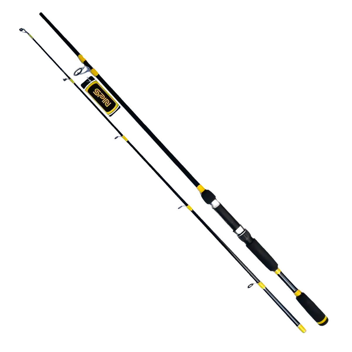 Vara Plusfish Spin para Carretilha 1,83m 40-80lb 40g Ação Média Preto/Amarelo