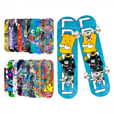 Skate Skateboard Iniciante Completo Madeira Modelos 78 Cm