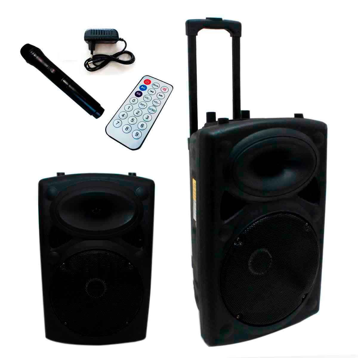 Caixa De Som Bluetooth Amplificada Bivolt Rádio