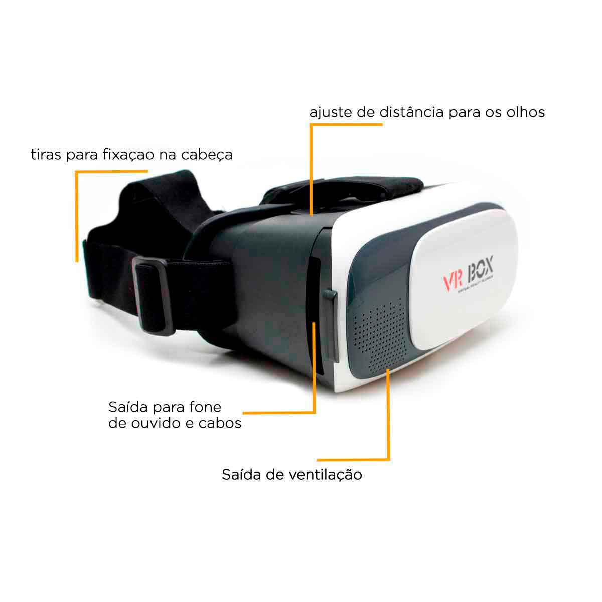 Óculos Cardboard 3d + Controle Realidade Virtual Vr Box