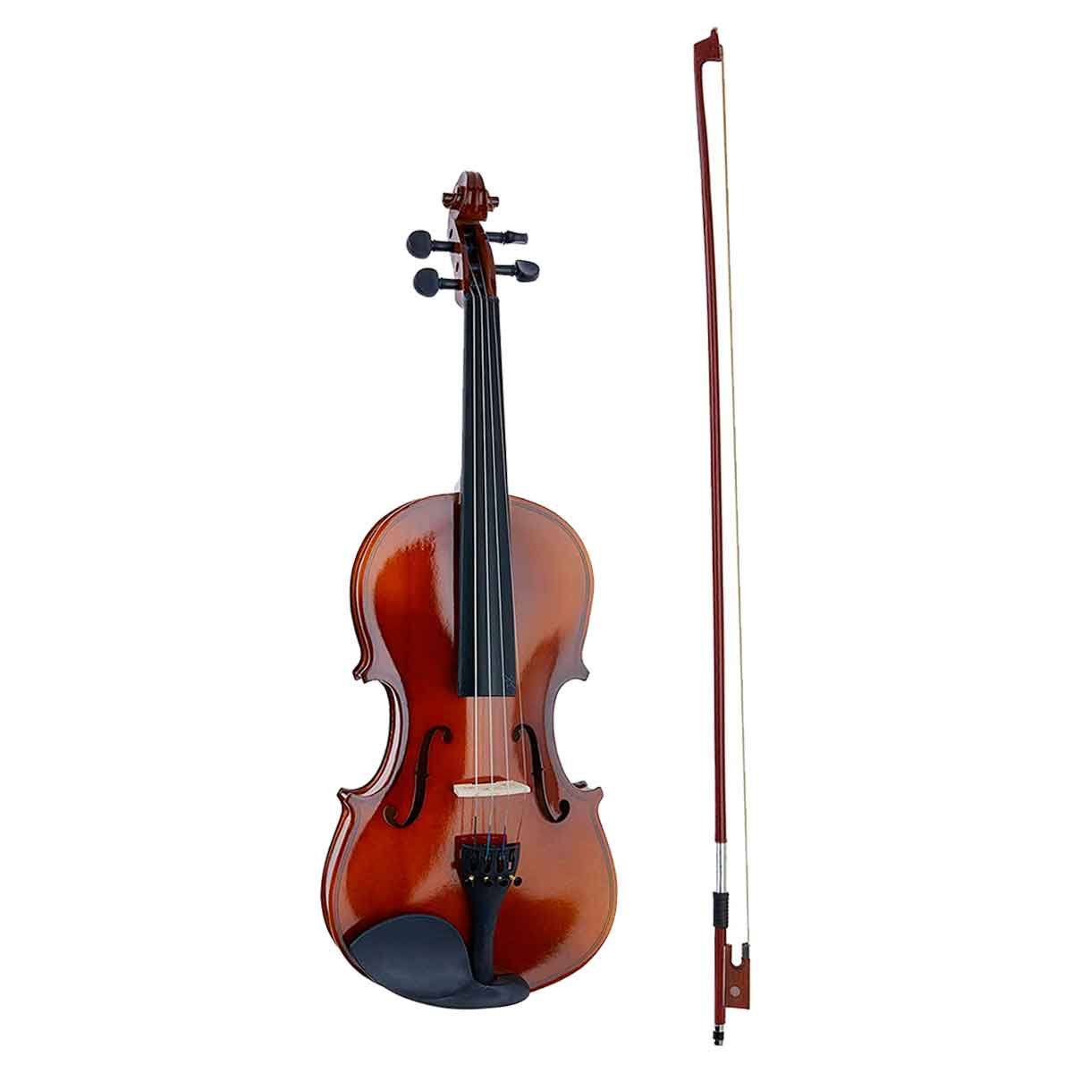 Violino 4/4 Arco Madeira C/ Breu Cavalete Estojo Luxo