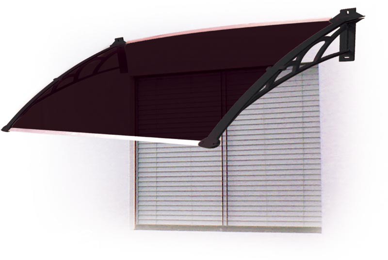 Toldo Versátil para portas, janelas e ar-condicionado de 80 x 60 cm pt/pt