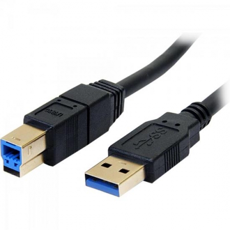 Cabo de Dados USB 3.0 a Macho X USB 3.0 B Macho 1,8M CBUS0013 Preto STORM