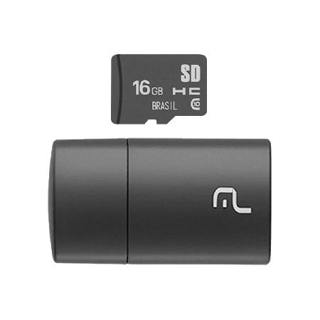 Cartao Micro SD 16GB com Leitor USB Classe 4 MC162