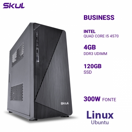 Computador Business B500 Quad Core I5 4570 MEM 4GB DDR3 SSD 120GB Fonte 300W Linux (7908445414624)