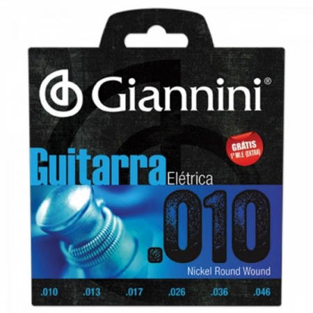 Encordoamento para Guitarra GEEGST10 0.10 Giannini