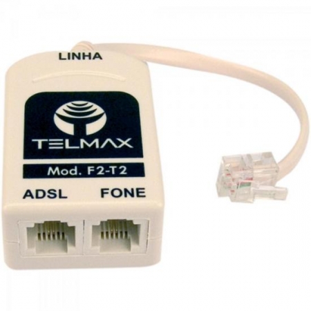 Filtro Modem ADSL 2 Saida F2T2 Telmax