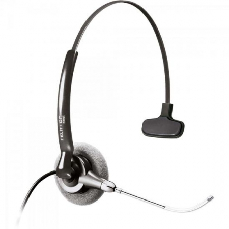 Fone Headset com Gancho Auricular Stile TOP Due Voice Guide Direct Preto Felitron