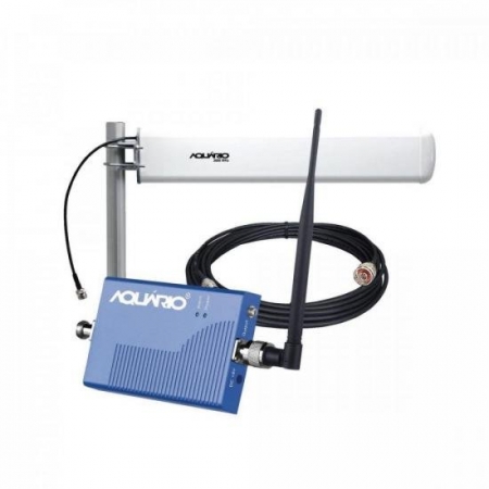 Kit Repetidor e Amplificador de Sinal para Celular 2600MHZ RP-2660 Branco Aquario.