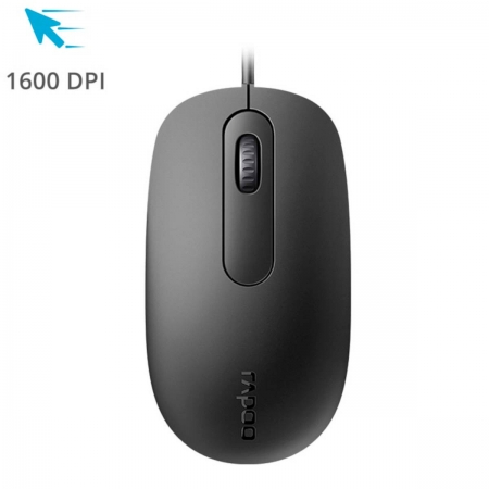 Mouse com Fio 1600DPI RA016 Preto