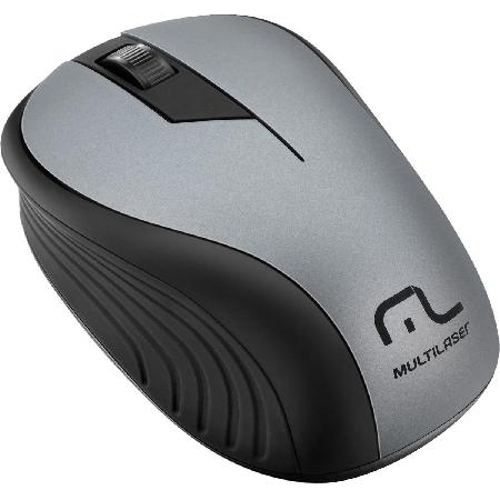 Mouse sem Fio 2.4GHZ Preto Grafite USB 1200DPI PLUG AND PLAY MO213