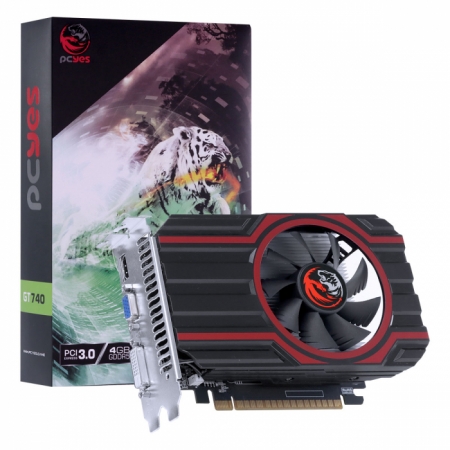 Placa de Video Nvidia Geforce GT 740 GDDR5 4GB 128BIT Single FAN - FULL Size - PA740GT12804D5FZ