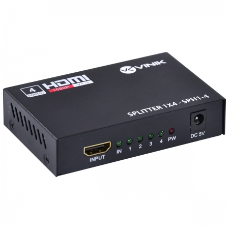 Splitter HDMI 1 Entradas 4 Saidas SPH1-4