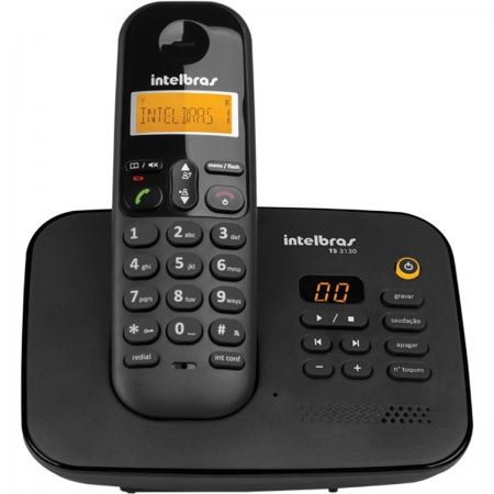 Telefone Intelbras sem Fio TS3130 Preto - 4123130