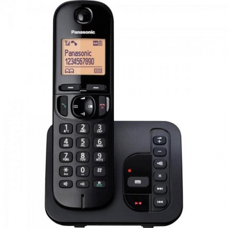 Telefone sem Fio com ID/SECRETARIA/VIVA VOZ KX-TGC220LBB Preto Panasonic