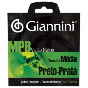 Encordoamento para Violao GENWBS Serie MPB NYLON Medio Giannini