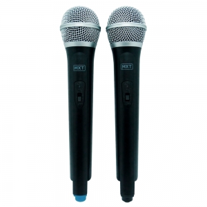 Microfone MXT sem Fio Duplo UHF202 FREQ. 686,1-690,3MHZ