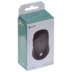 Mouse sem Fio Wireless 2.4 GHZ Dynamic Silent 1600 DPI Clique Silencioso - Preto - SM200