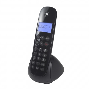 Telefone sem Fio Motorola MOTO700 com Identificador de Chamadas Digital Preto