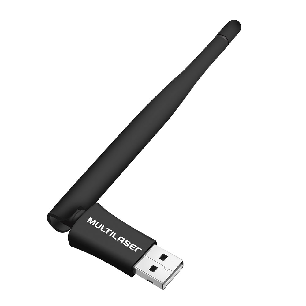 Adaptador Wirelesss Multilaser USB Antena 4,2DBI 150 MB RE034