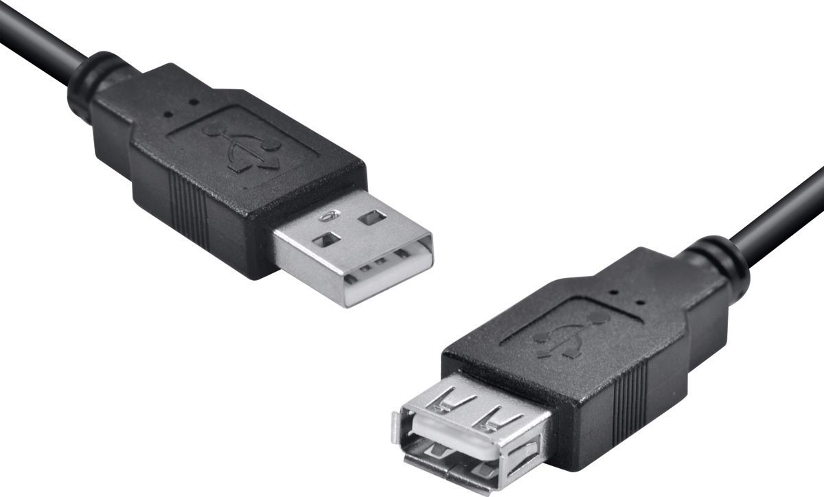 Cabo USB a Macho X USB a Femea 2.0 - 1.8M Extensor - UAMAF-18