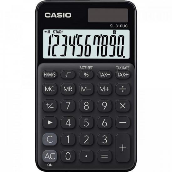 Calculadora de Bolso 10 Digitos SL310UC Preta Casio