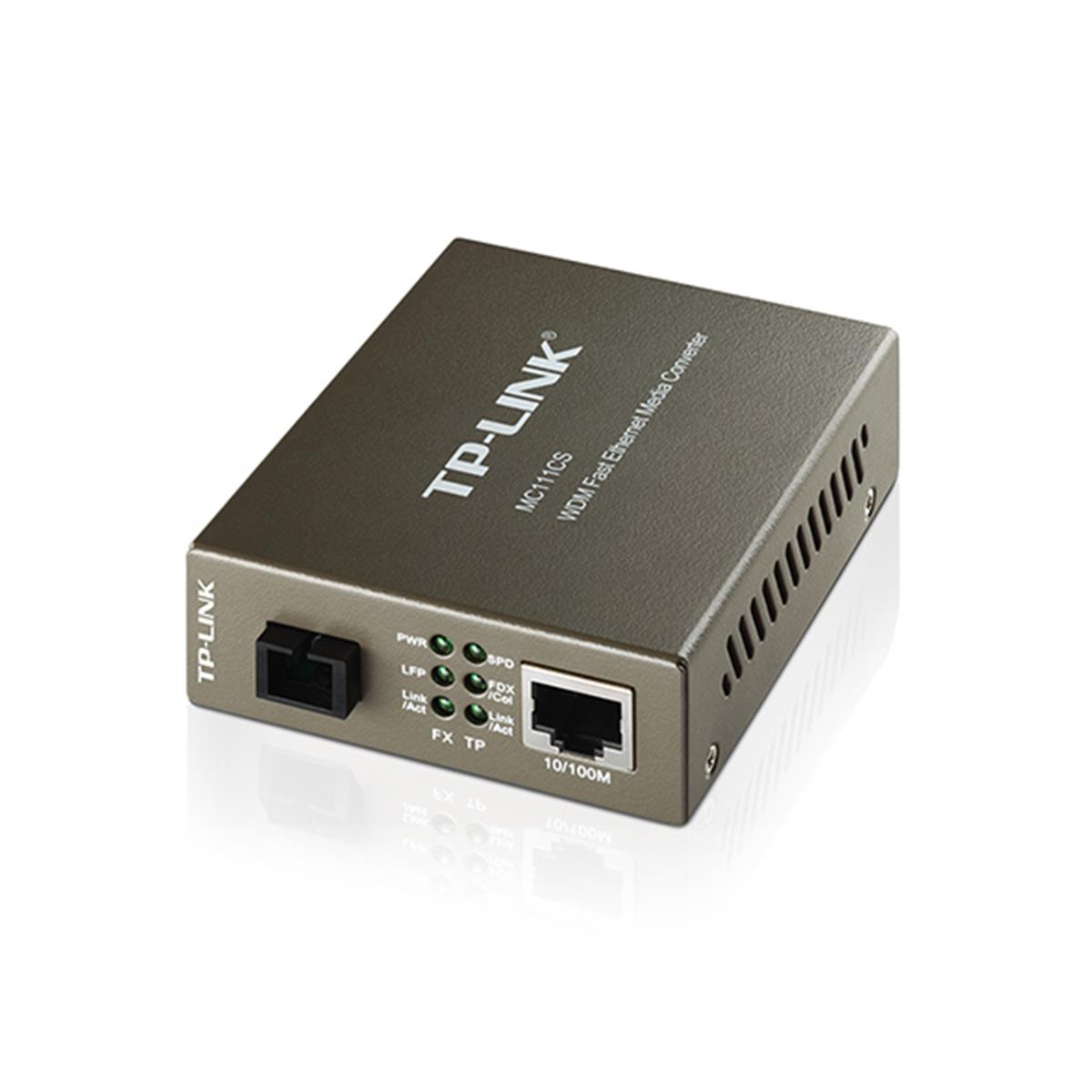 Conversor de Fibra Optica TP-LINK MC111CS Monomodo 10/100 MBPS - TPL0343