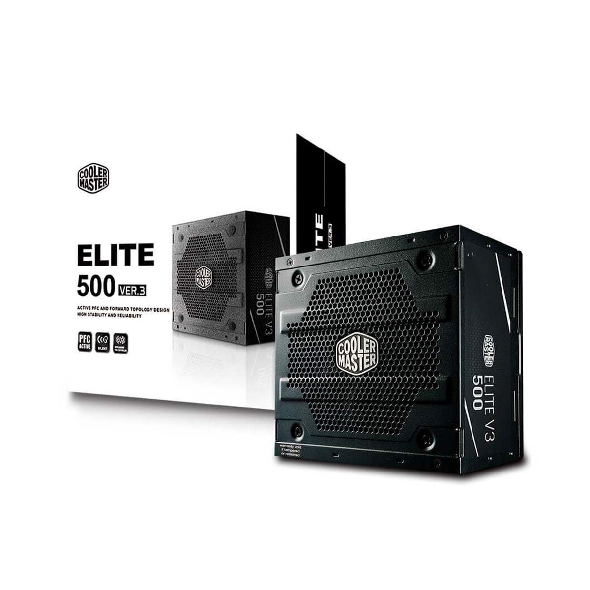 Fonte Cooler Master Elite V3 FULL Range 500W - MPW-5001-ACAAN1-WO