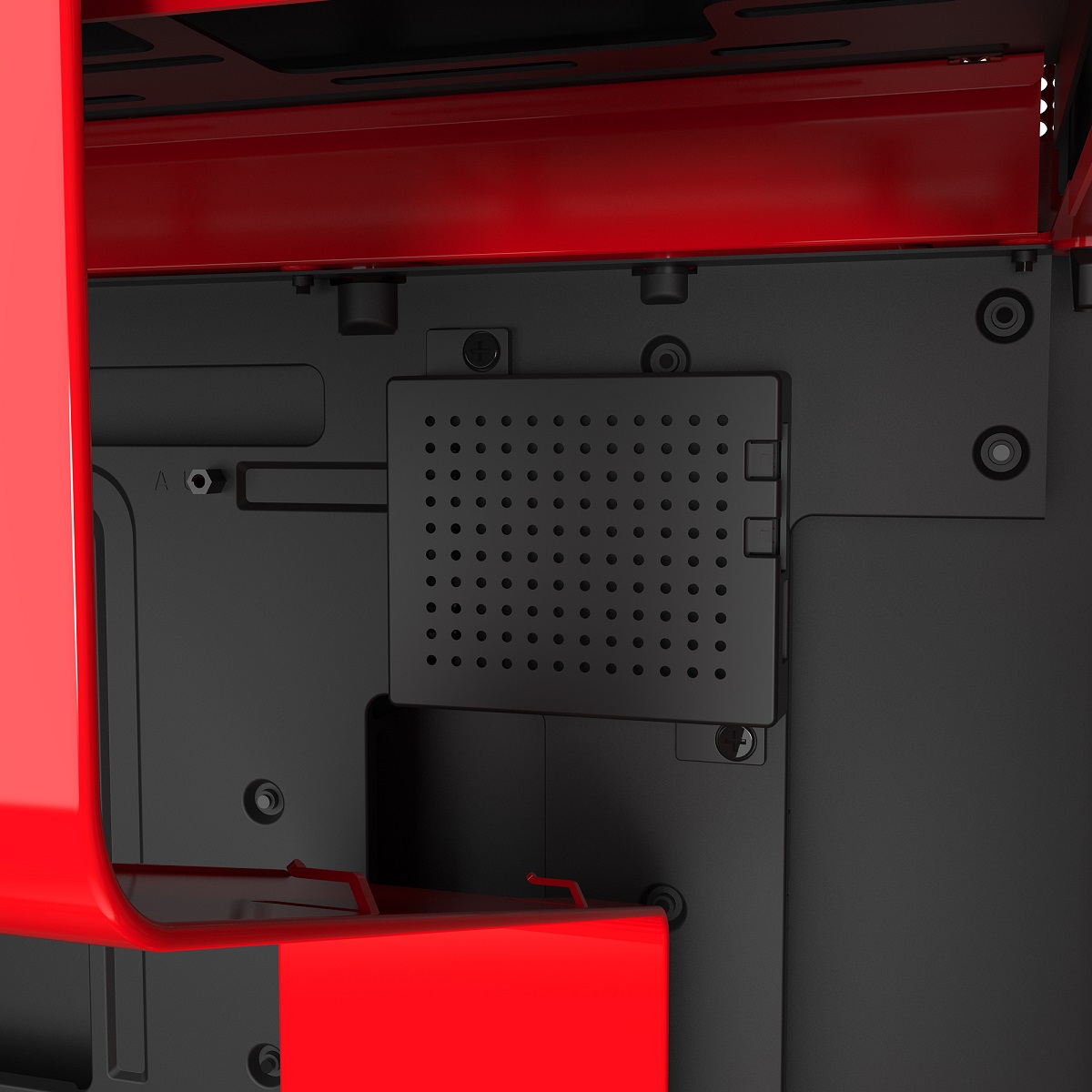Gabinete H710I Matte BLACK/RED - CA-H710I-BR