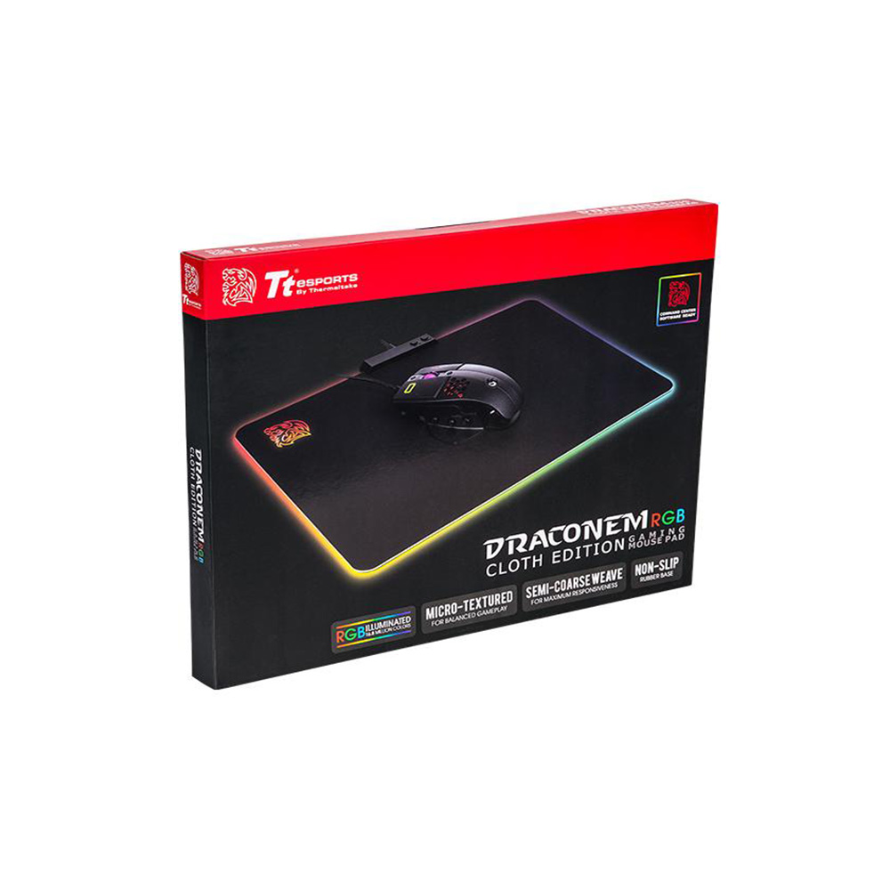 Mousepad TT SPORTS Draconem RGB CLOTH Edition MP-DCM-RGBSMS-01
