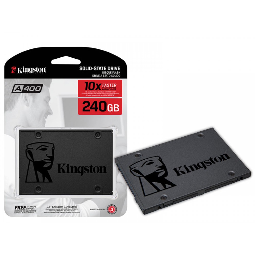 SSD Desktop Notebook Ultrabook Kingston SA400S37/240G A400 240GB 2.5 SATA III Blister