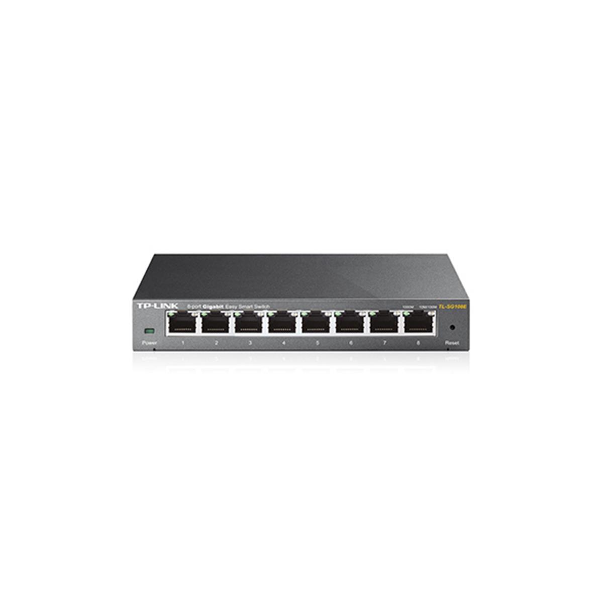 Switch TP-LINK 8 Portas TL-SG108E 10/100/1000 MBPS - TPL0189