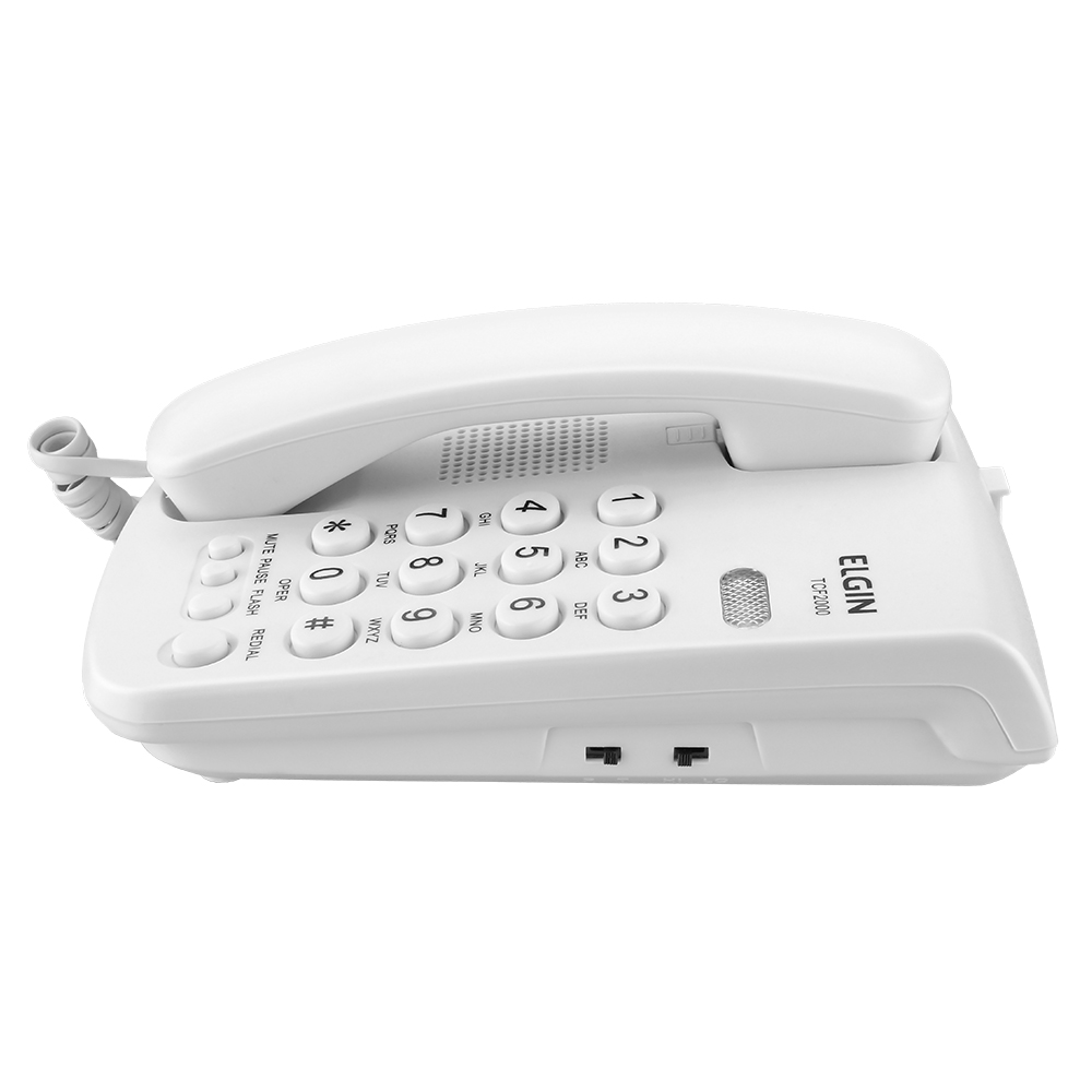 Telefone ELGIN TCF-2000 com Indicacao de Chamadas Branco