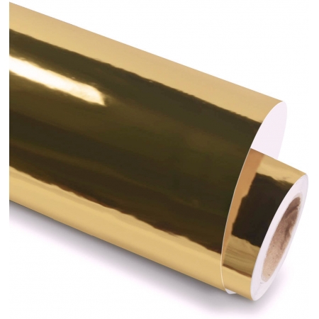 Vinil Adesivo Ouro Metalico Silhouette - 30 CM