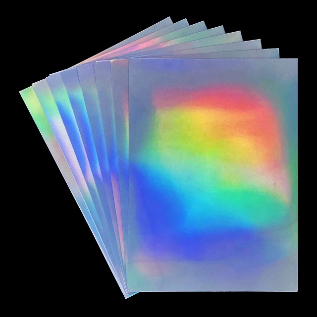 Vinil Adesivo Holografico Transparente - 50 cm x 10 mt