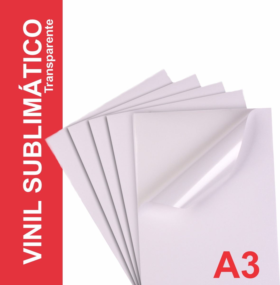 Vinil Adesivo Transparente P/ Sublimação - A3