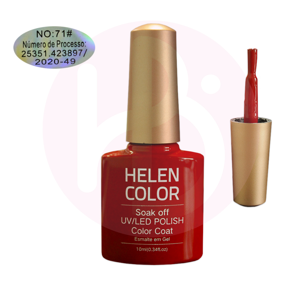 Esmalte Gel UV Helen Color - Vermelho #71