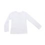 Camiseta Branca Manga Longa Infantil Brandili - Foto 1