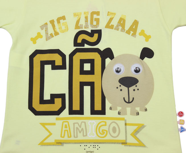 Camiseta Cão Amigo Zig Zig Zaa