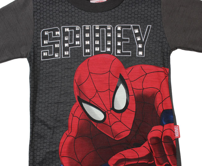 Camiseta Manga Longa Ultimate-Spider Man Marvel Brandili - Foto 1