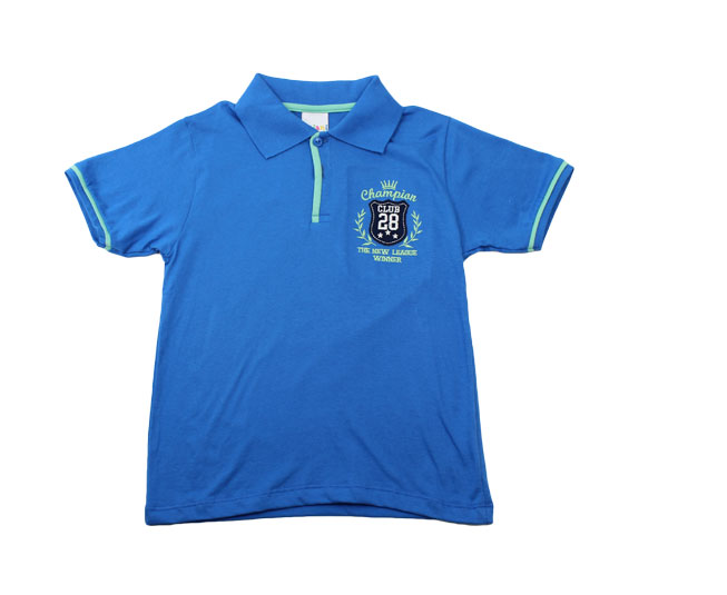 Camiseta Masculina Polo Azul Kaiani