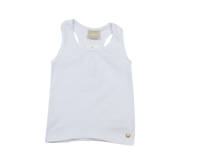 Camiseta Regata Branca Milon - Foto 0