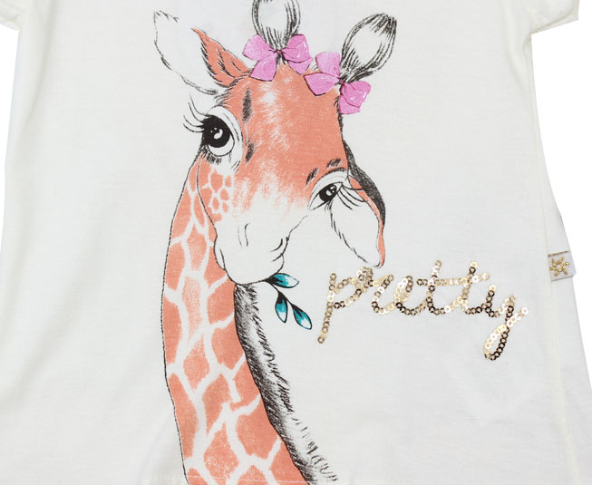 Conjunto infantil feminino girafa pretty brandili - Foto 2