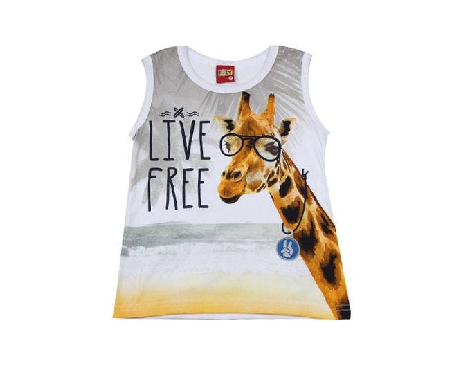 Regata "Live Free" Girafa Brandili
