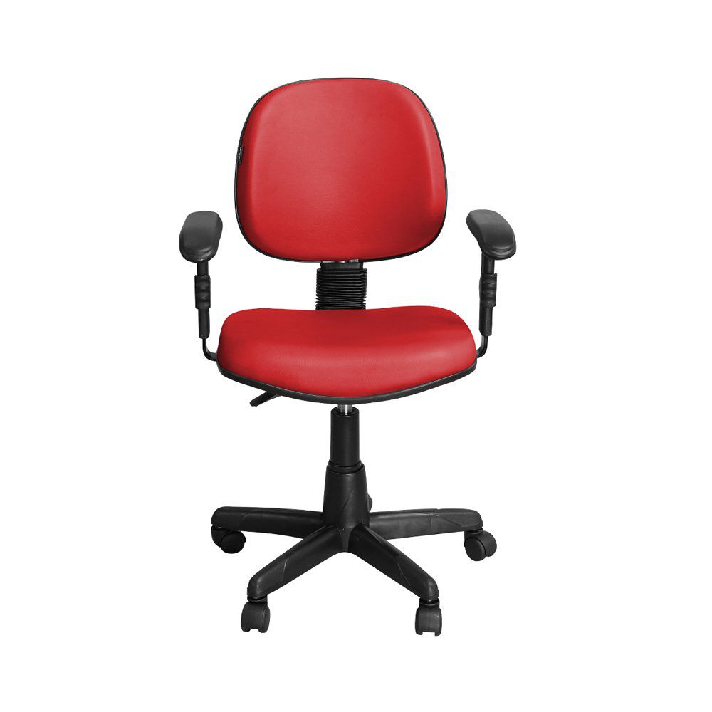 Cadeira para Escritório LE-01BPBT Giratória Vermelho - Pethiflex