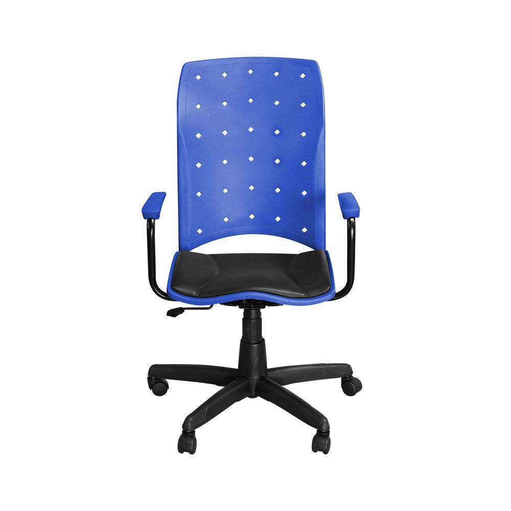 Cadeira para Escritório Iso Presidente Giratória Azul - Pethiflex