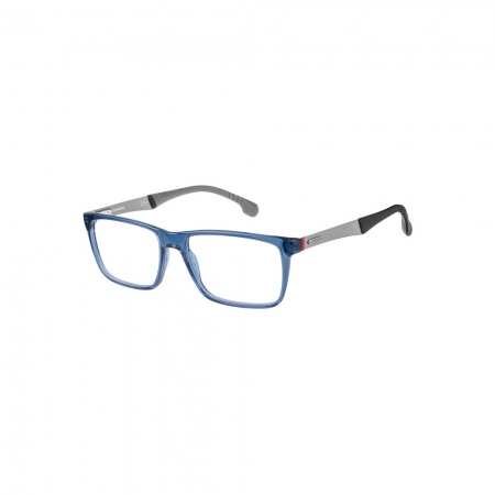 Armação De Óculos Carrera 8825/v Pjp 55 Azul Translúcido