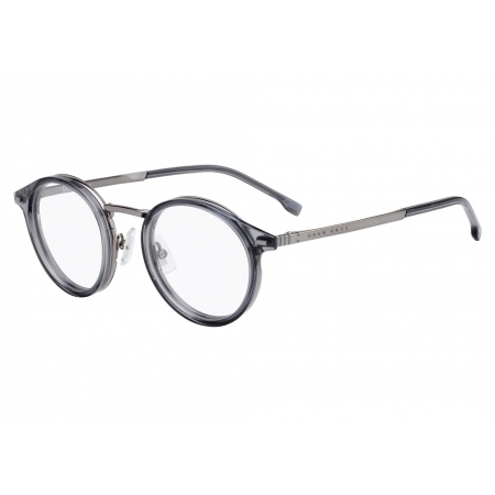 Armação De Óculos Hugo 1056 Kb7 48 Cinza Translúcido