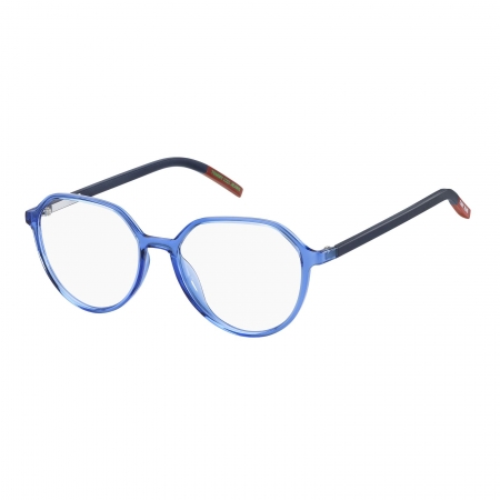 Armação De Óculos Tommy Jeans Tj0011 Pjp 50 Azul Translúcido