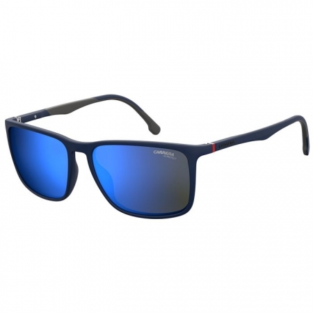 Óculos Solar Carrera 8031/s Fllxt 57 Azul Fosco Lente Espelhada Azul